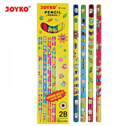 Pencil Joyko P114 / Pensil Joyko P-114 Tipe 2B Pensil Round Grip  