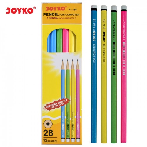 Pencil Joyko P94 / Pensil Joyko P-94 Tipe 2B Bentuk Hexagonal Grip  