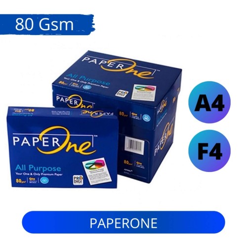 Kertas HVS Ukuran A4 dan F4 Paperone Tebal 80 gram / HVS Paperone